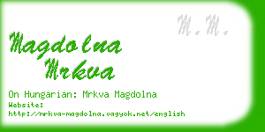 magdolna mrkva business card